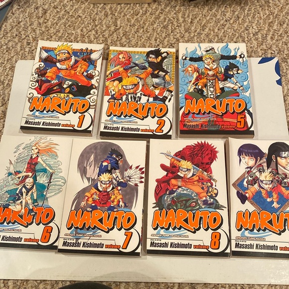 Viz Media Other - Naruto Graphic Novels, Volumes 1,2,5,6,7,8,9